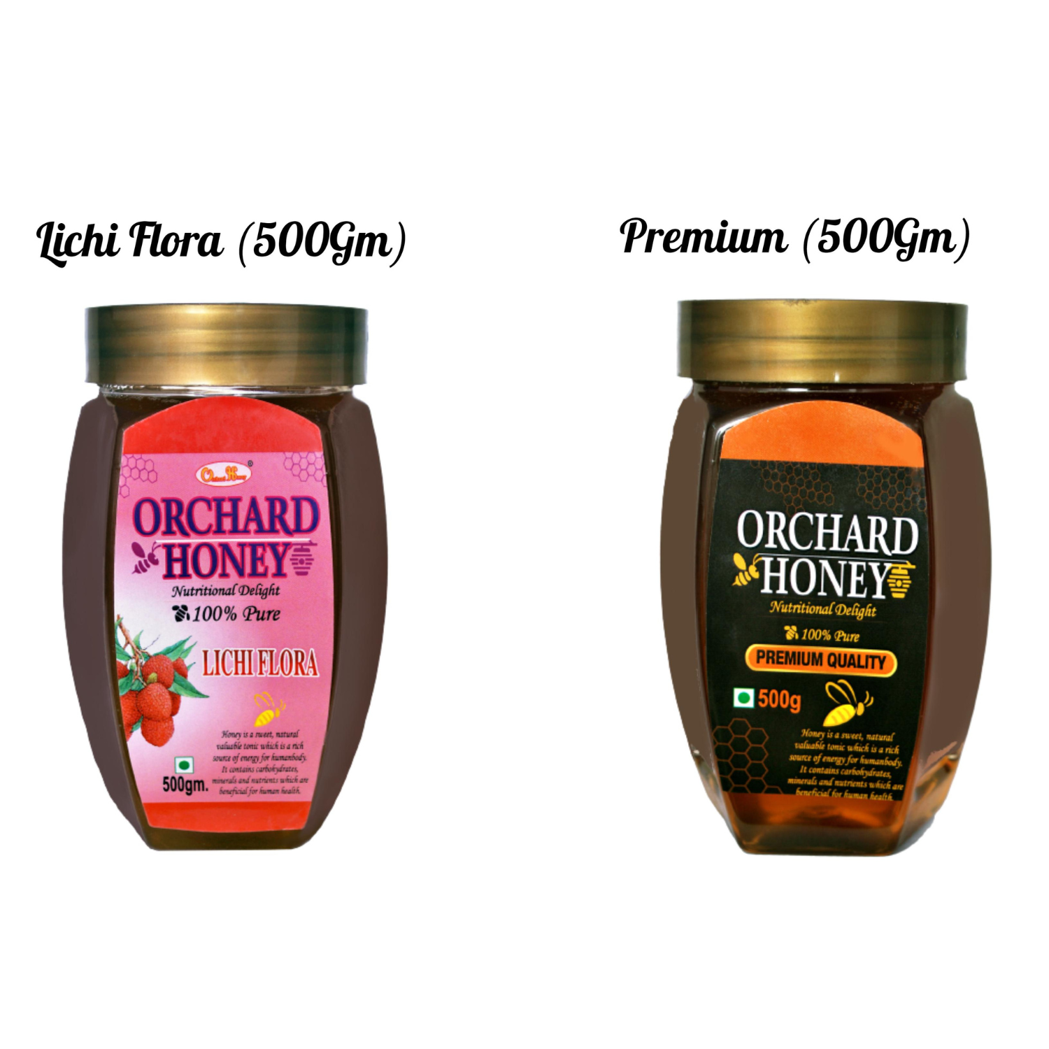 Buy Orchard Honey Combo Pack (Lichi+Premium) 100 Percent Pure and